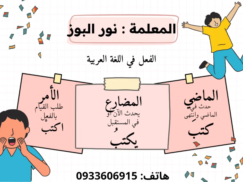 درس لغة عربية تأسيس