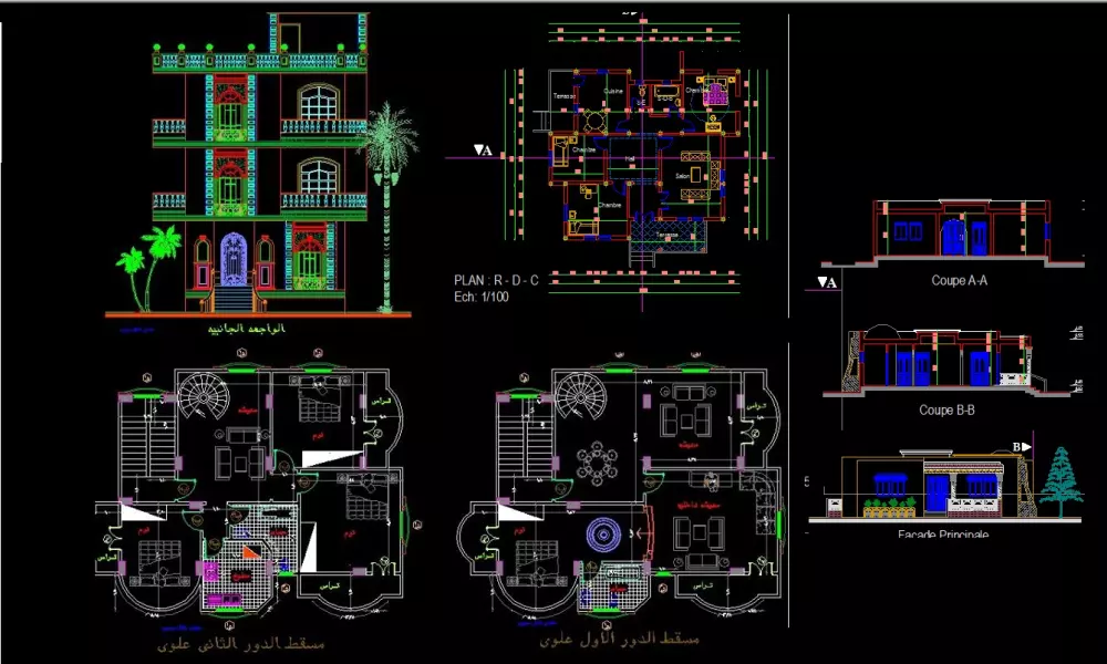 تصميم مخططات طبقا للكود السعودي