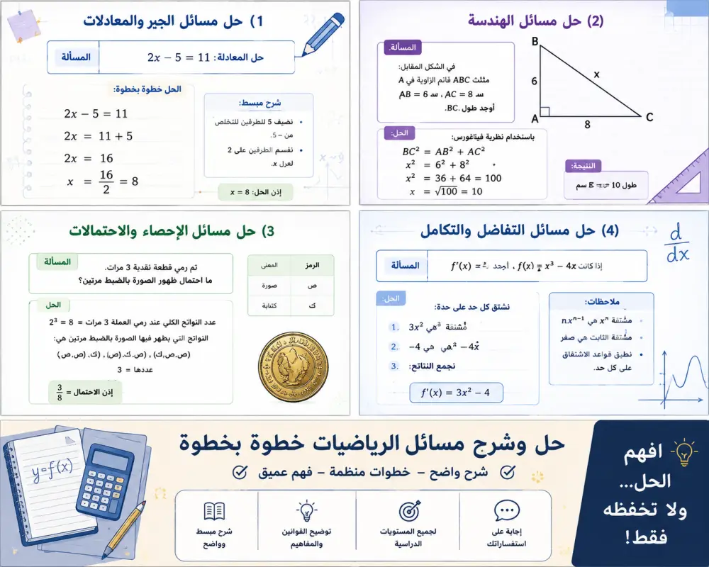 مسألتك صعبة؟ نحلّها معًا خطوة بخطوة