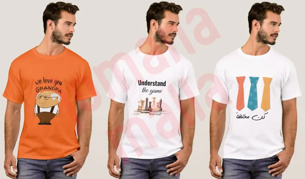 تصميم تيشرتات لمواقع الطباعة تحت الطلب POD