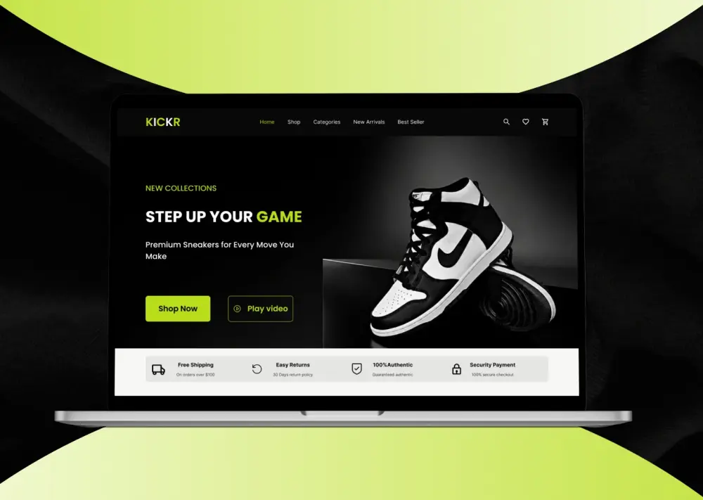 سأصمم لك متجر إلكتروني احترافي ومتجاوب UI UX باستخدام Figma