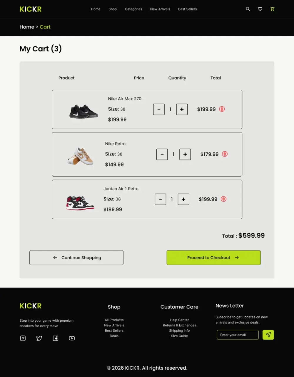 سأصمم لك متجر إلكتروني احترافي ومتجاوب UI UX باستخدام Figma
