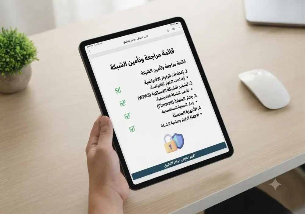 قائمة مراجعة وتقييم أمان الشبكات المنزلية والمكتبية (Network Security Checklist)