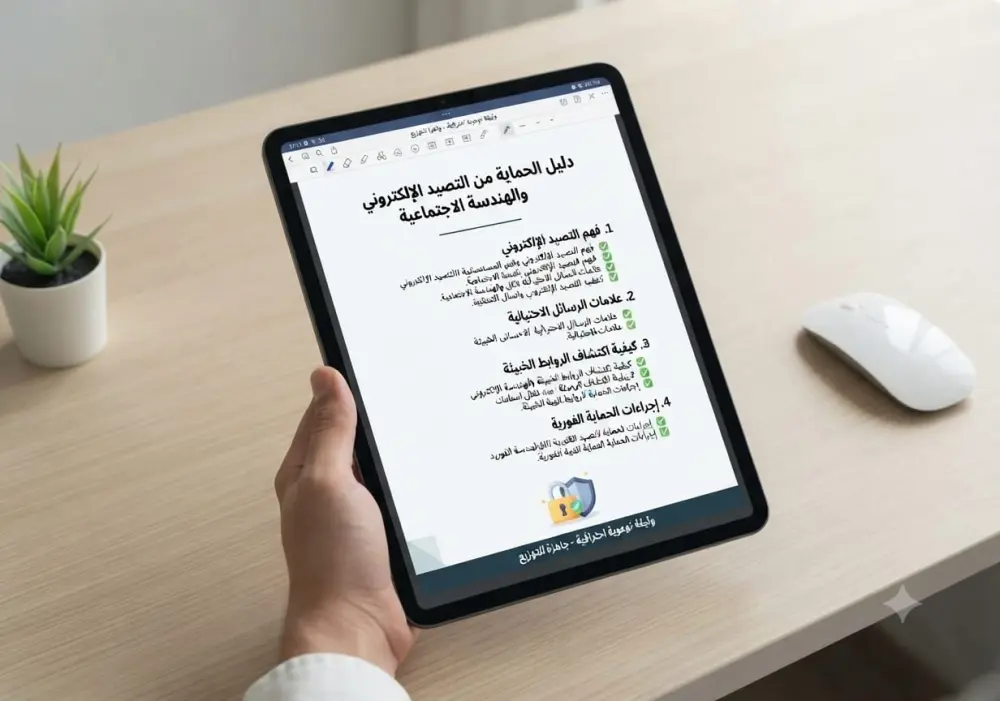 دليل توعوي شامل لمواجهة التصيد الإلكتروني وهندسة الاجتماعية (Phishing Guide)