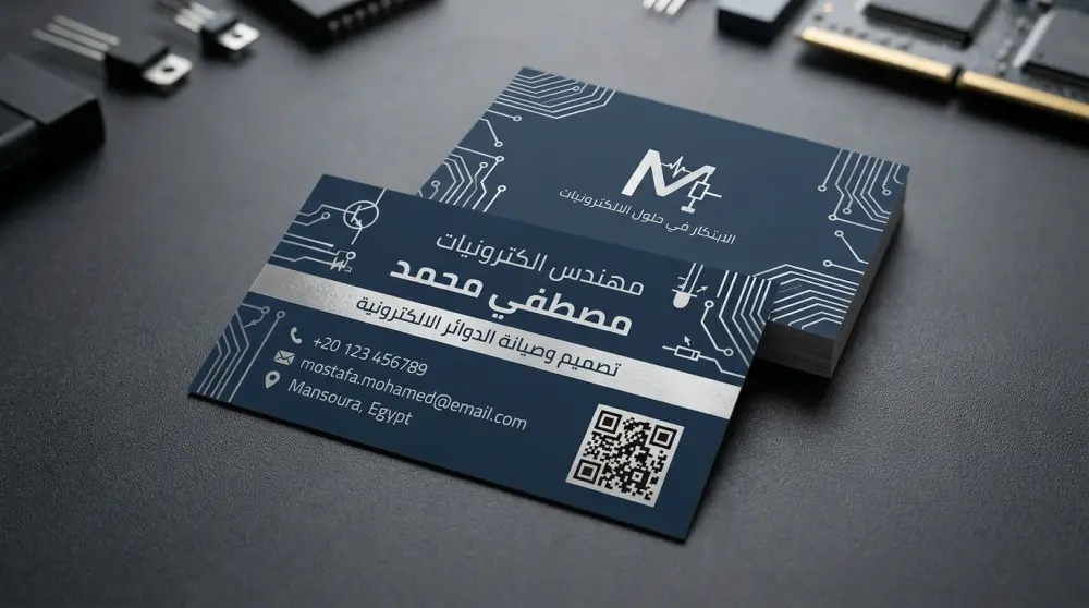 تصميم كرت شخصي احترافي محلي او عالمي