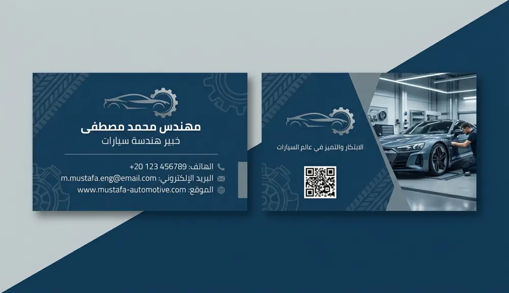 تصميم كرت شخصي احترافي محلي او عالمي