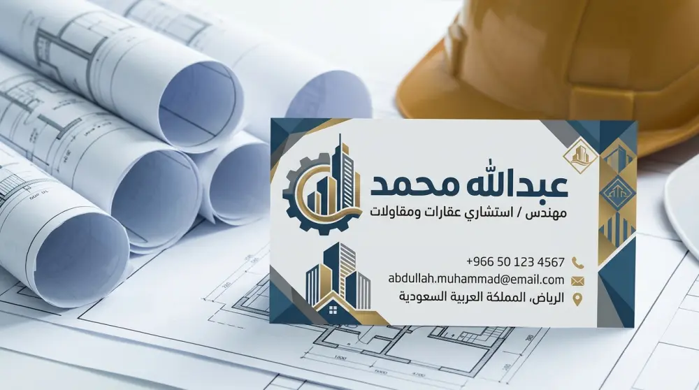 تصميم كرت شخصي احترافي محلي او عالمي