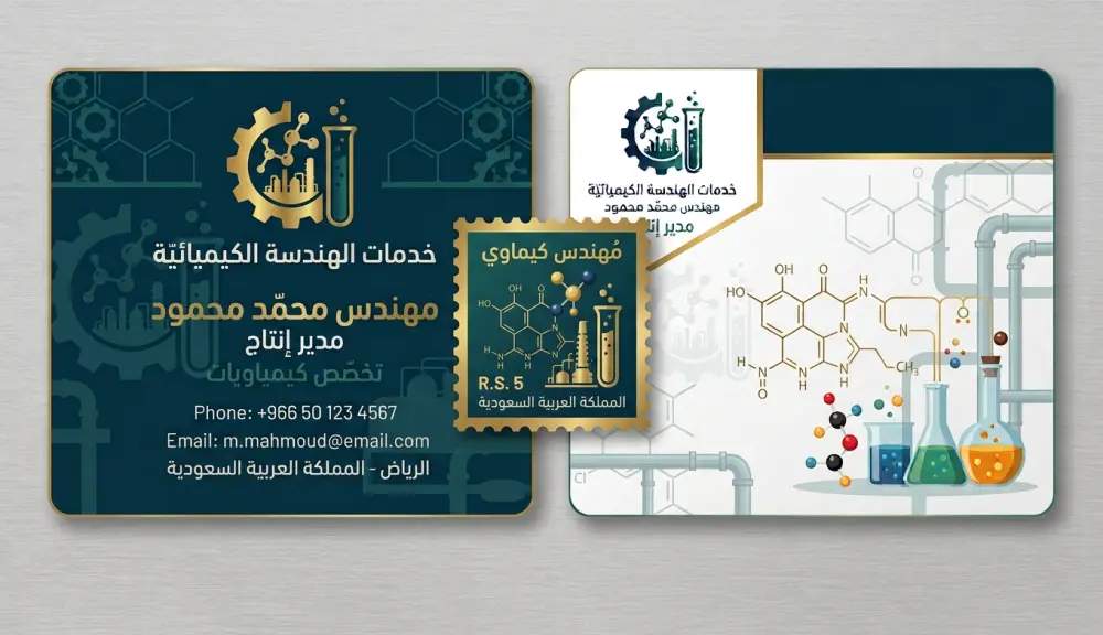 تصميم كرت شخصي احترافي محلي او عالمي