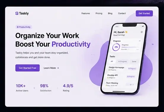 تطوير Landing Page احترافية وسريعة ومتجاوبه