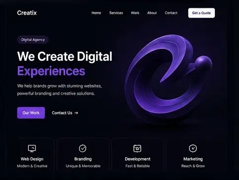 تطوير Landing Page احترافية وسريعة ومتجاوبه