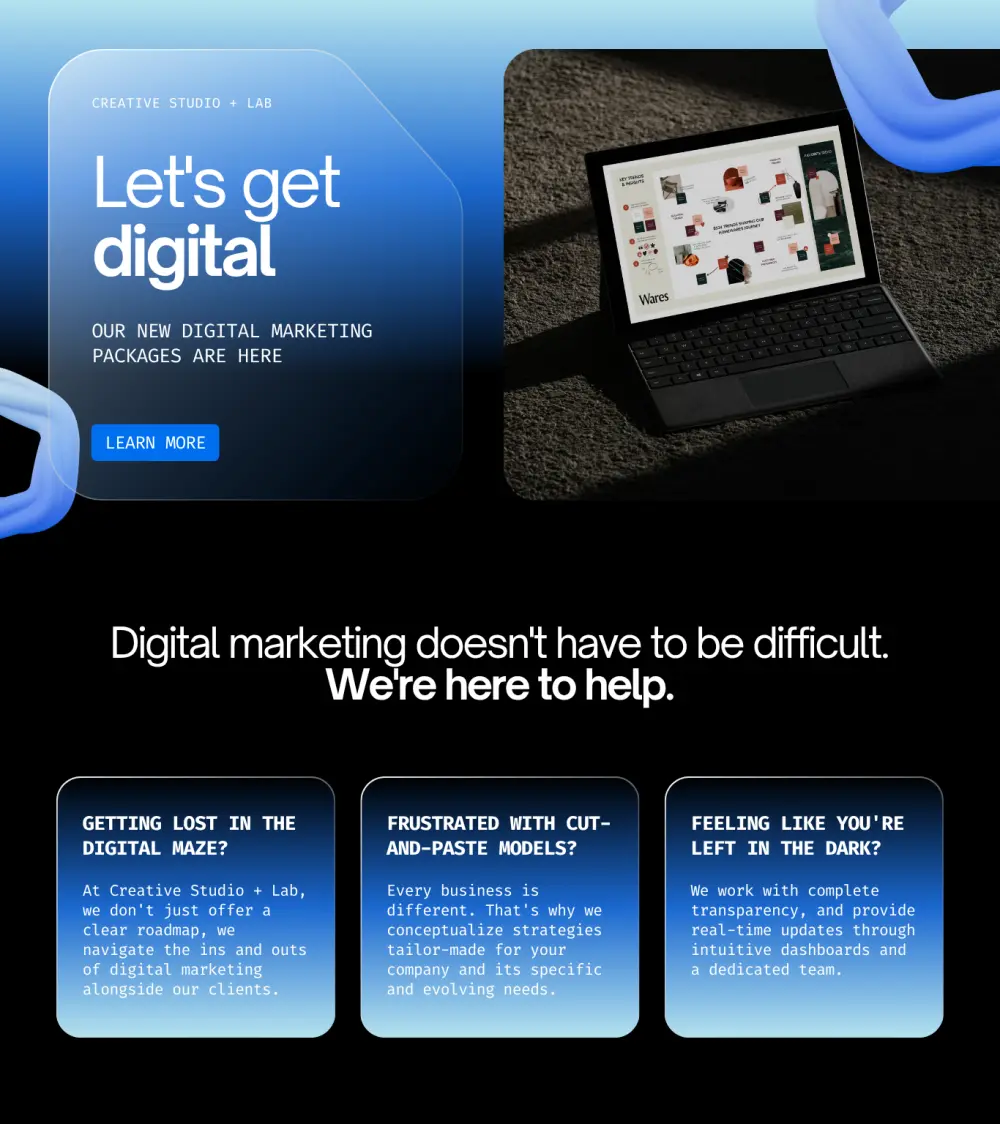 تصميم وبرمجة صفحة هبوط (Landing Page) عصرية وسريعة متجاوبة مع جميع الشاشات