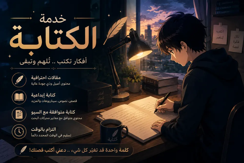 كتابة محتوى احترافي وأصيل بأسلوب جذاب ومنظم