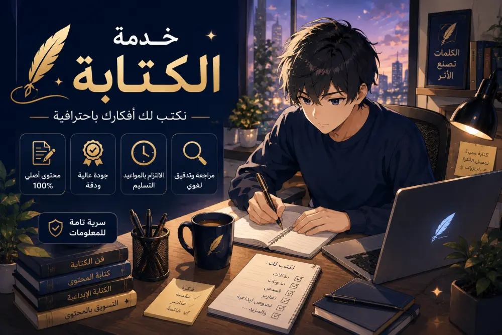 كتابة محتوى احترافي وأصيل بأسلوب جذاب ومنظم