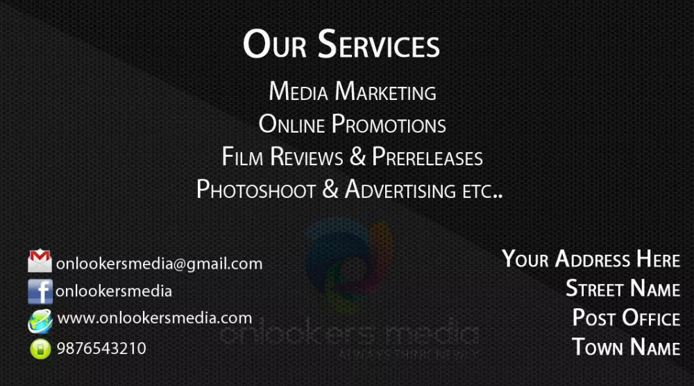 تصميم كارت شخصي business card