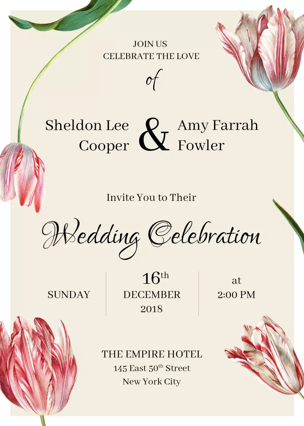 تصميم دعوة زواج او حفل