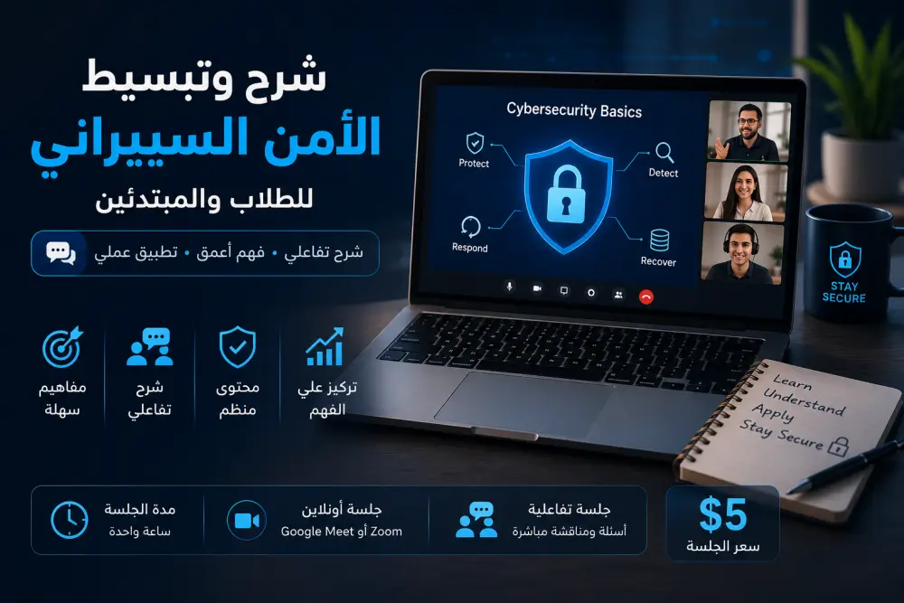شرح وتبسيط مفاهيم الأمن السيبراني ومواد Cybersecurity
