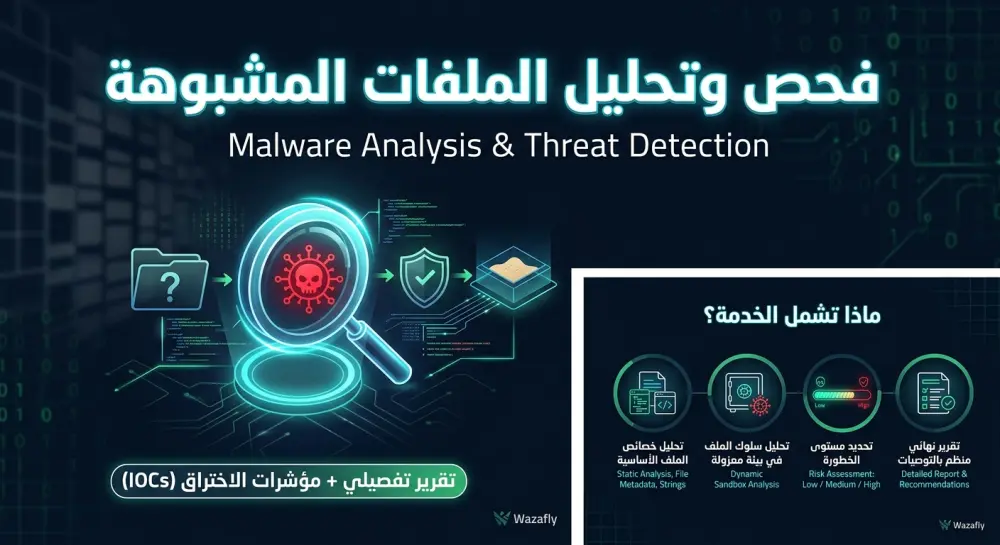 تحليل الملفات المشبوهة واكتشاف البرمجيات الخبيثة