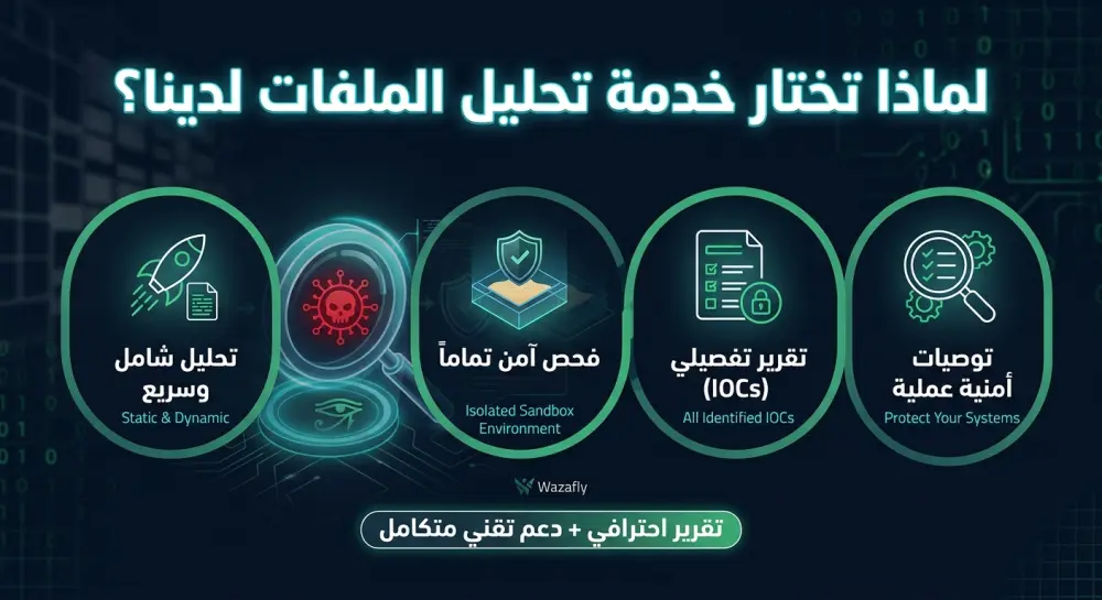 تحليل الملفات المشبوهة واكتشاف البرمجيات الخبيثة