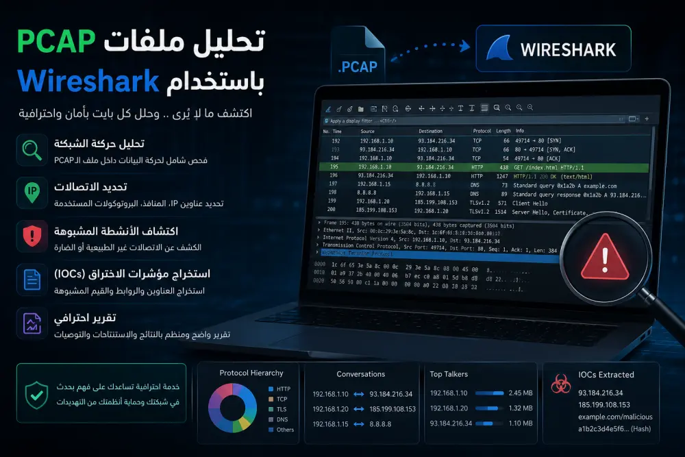 تحليل ملفات PCAP