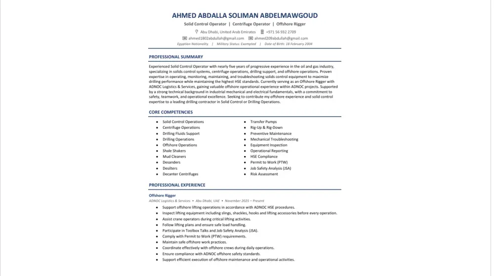 كتابة وتصميم سيرة ذاتية (CV) احترافية ومتوافقة مع أنظمة ATS
