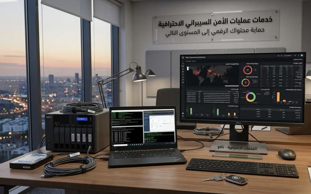 خدمة CyberOps شاملة : فحص أمني + اختبار اختراق + تقرير إصلاح .