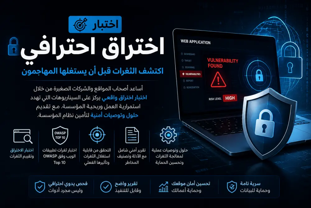 اختبار اختراق واقعي لموقعك واكتشاف الثغرات قبل استغلالها