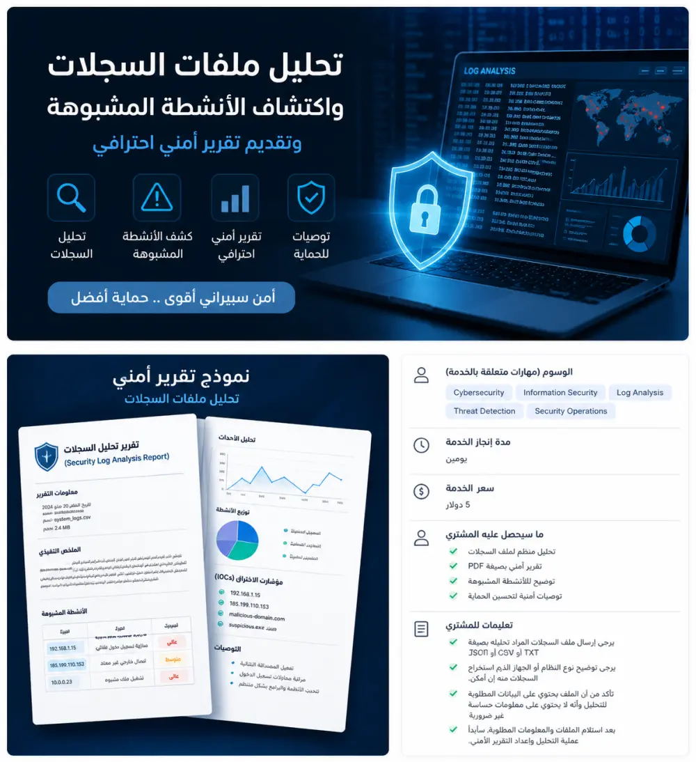 تحليل سجلات الأمن السيبراني واكتشاف الأنشطة المشبوهة