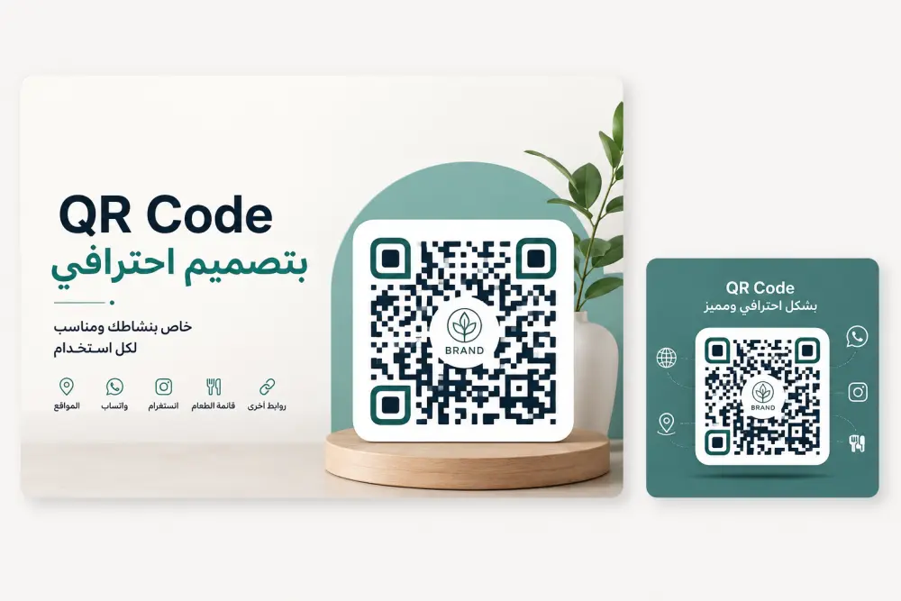 تصميم QR Code احترافي ومخصص لمختلف الاستخدامات
