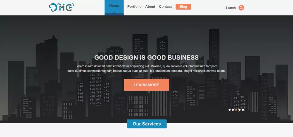 تصميم وبرمجة موقع صفحة واحدة احترافي باستخدام HTML, CSS, JavaScript, Bootstrap / Tailwind CSS