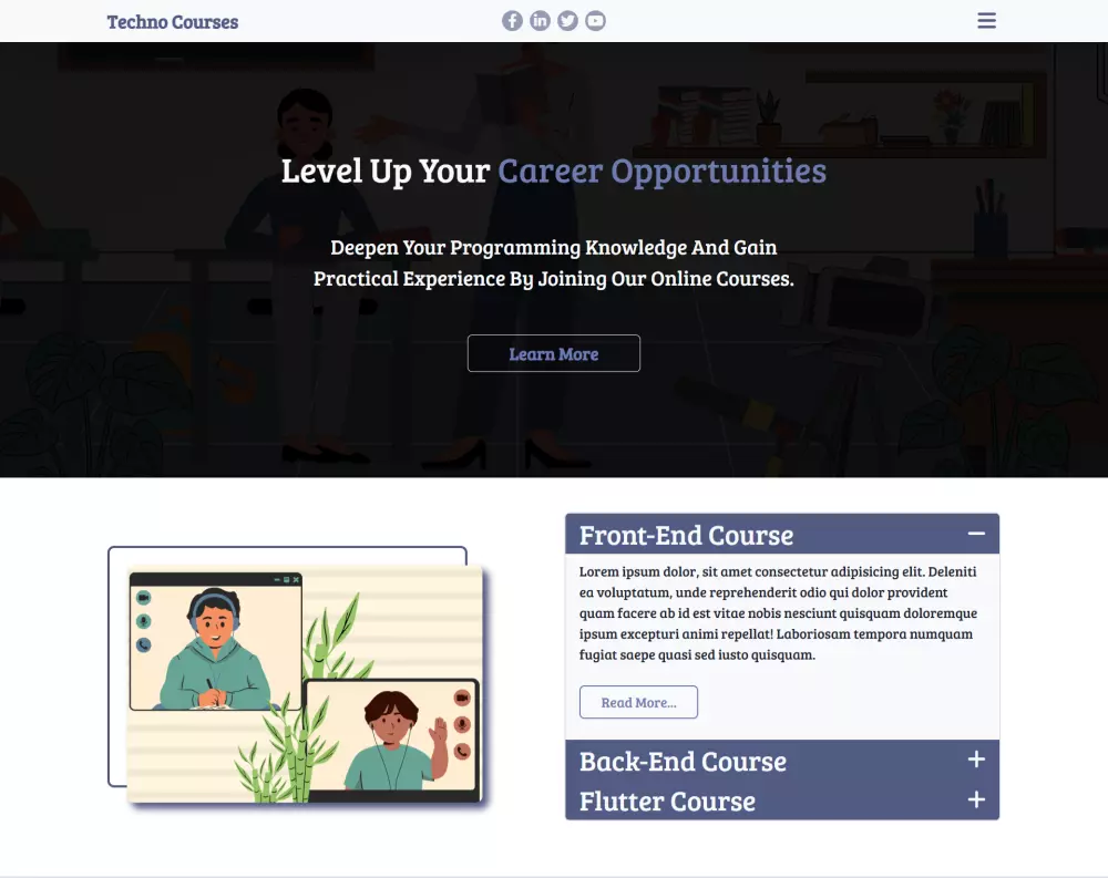 تحويل تصميم Figma إلى موقع متجاوب واحترافي باستخدام HTML, CSS, JavaScript, Bootstrap / Tailwind CSS