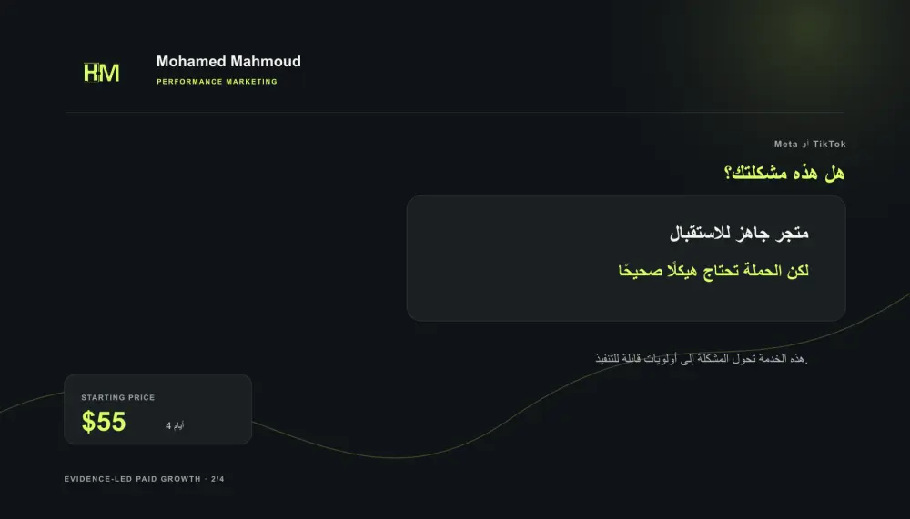 أبني لك حملة مبيعات لمتجرك على ميتا أو تيك توك