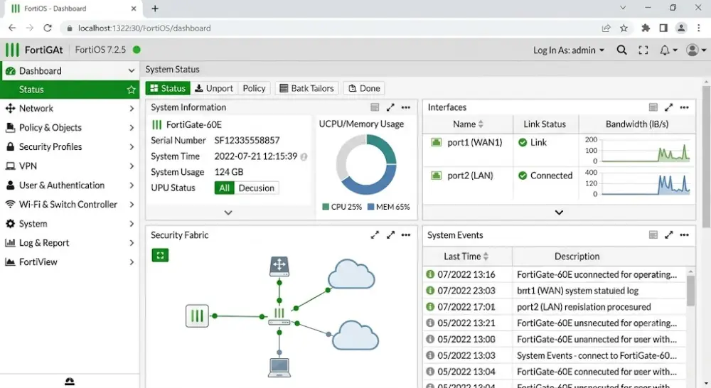 سأقوم بإعداد Firewall Policy على FortiGate باحترافية