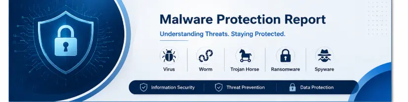 إعداد تقرير احترافي ومنظم عن الحماية من البرمجيات الخبيثة Malware Protection بصيغة PDF