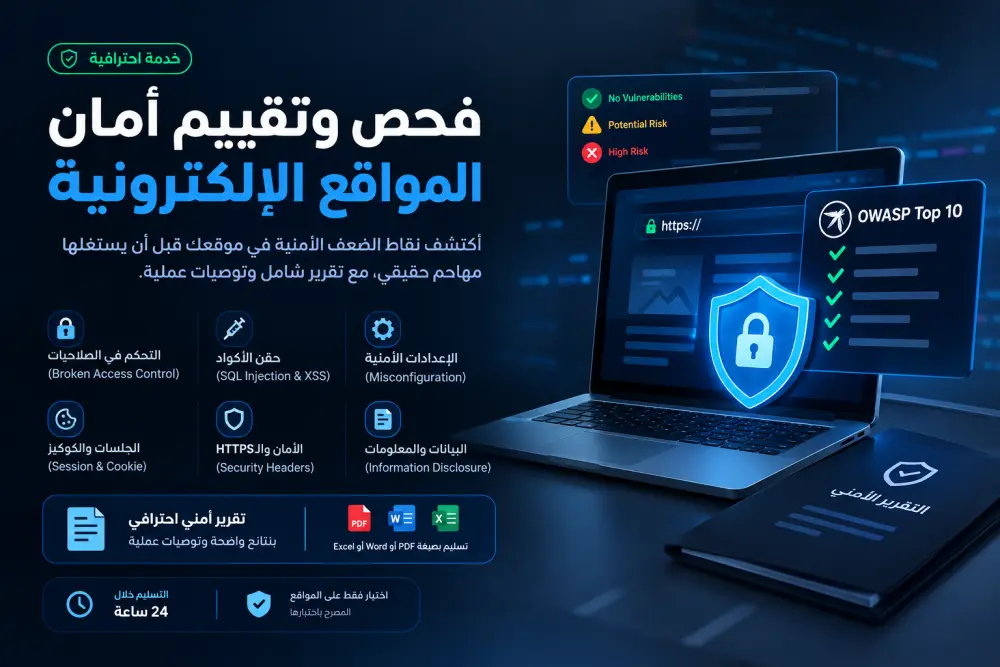 🔐 فحص اساسي وتقييم أمان موقعك الالكتروني