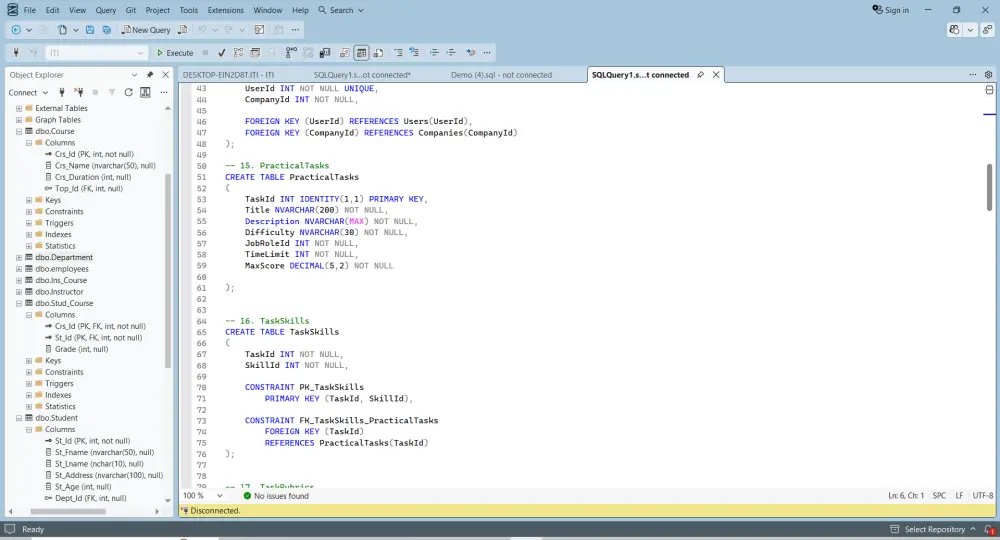 تصميم وإدارة قواعد بيانات SQL Server باحترافية وكتابة استعلامات SQL