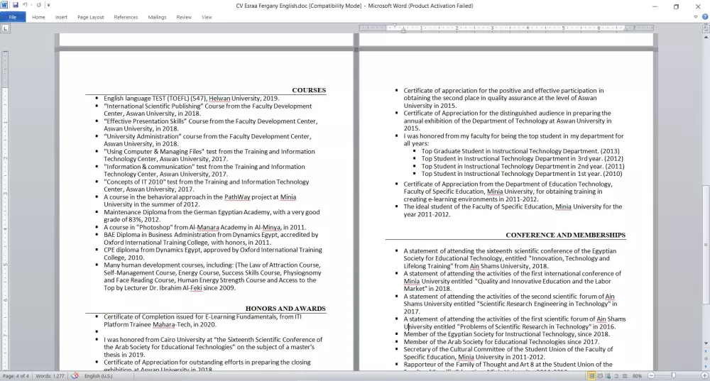 تنسيق فصل من رسالة علمية أو أطروحة (ماجستير أو دكتوراه أو بحث علمي)