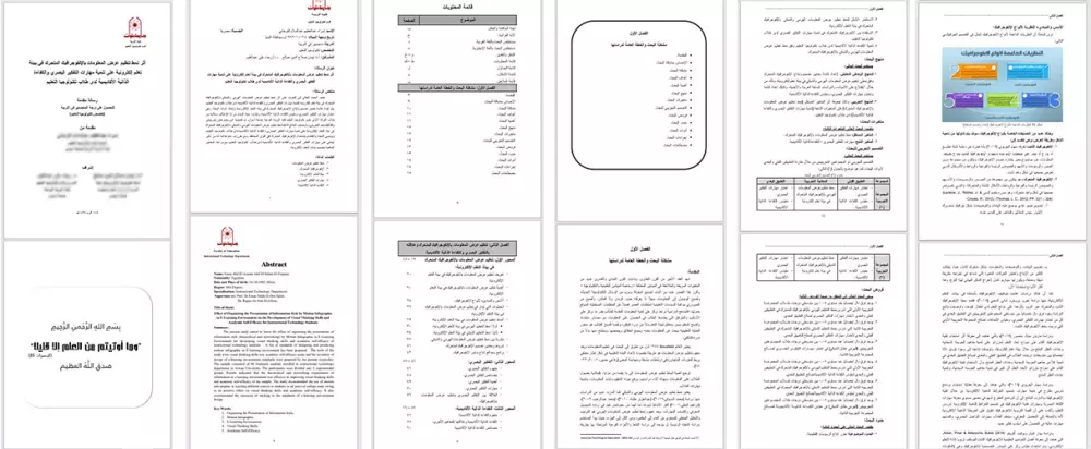 تنسيق فصل من رسالة علمية أو أطروحة (ماجستير أو دكتوراه أو بحث علمي)