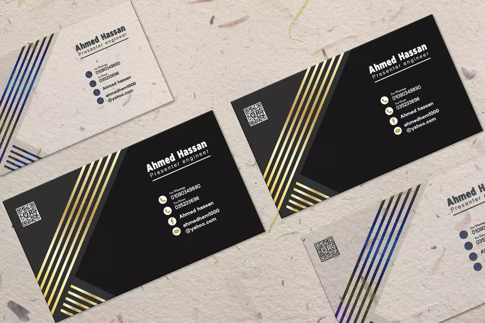 تصميم بطاقة اعمال احترافيه عصريه و جذابة