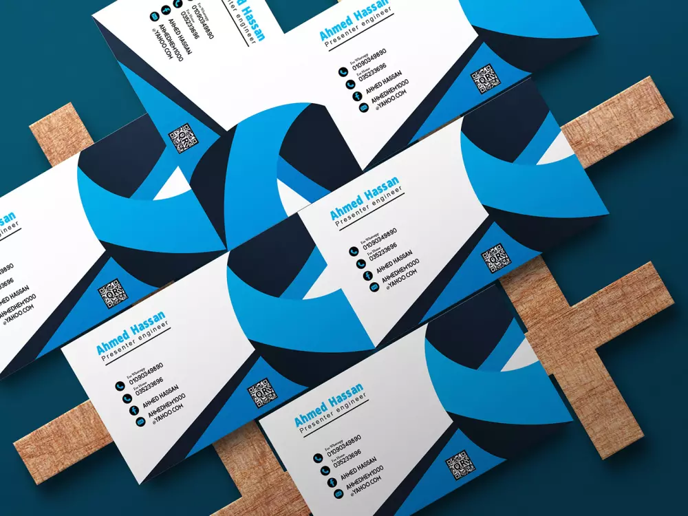 تصميم بطاقة اعمال احترافيه عصريه و جذابة