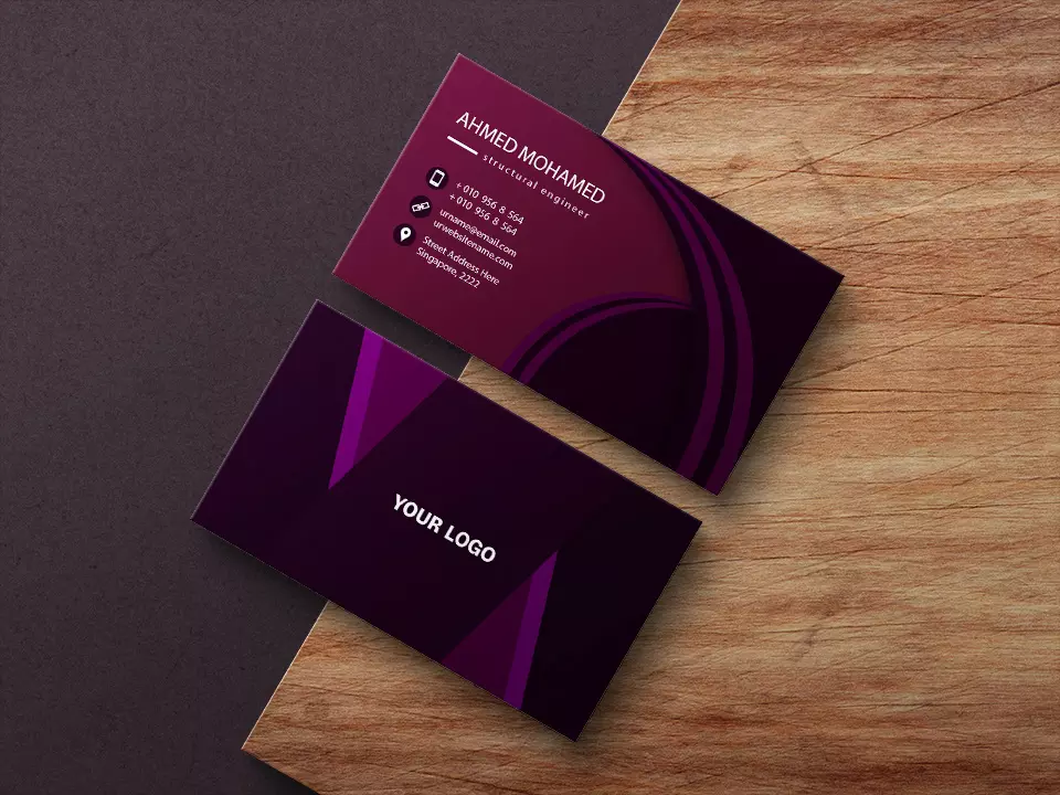تصميم بطاقة اعمال احترافيه عصريه و جذابة