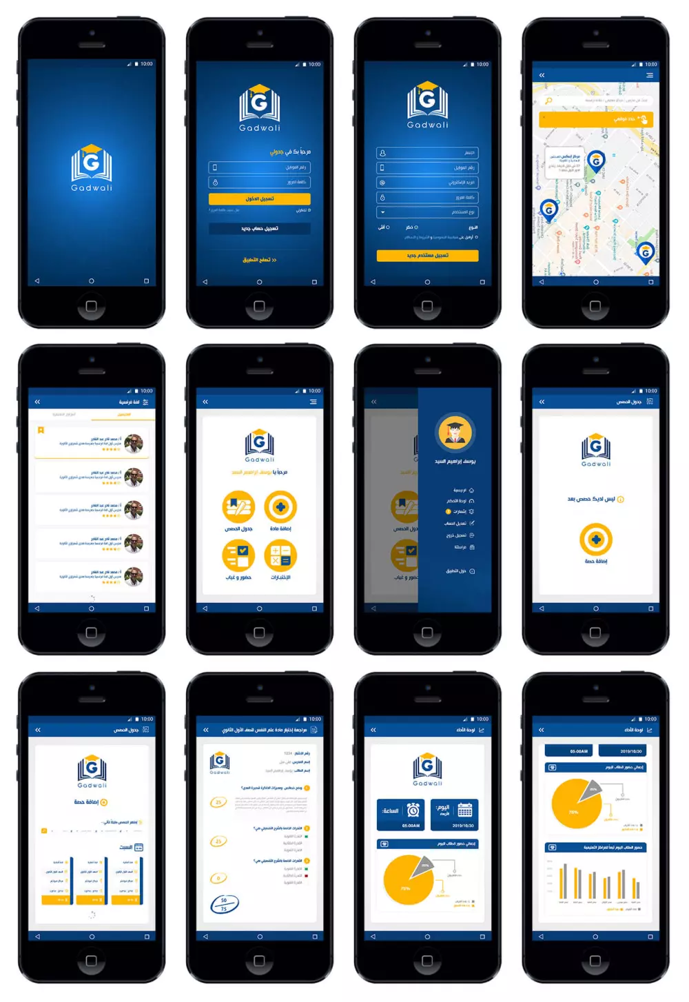 تصميم layouts احترافية (موقع/ تطبيق/ لوحة تحكم)