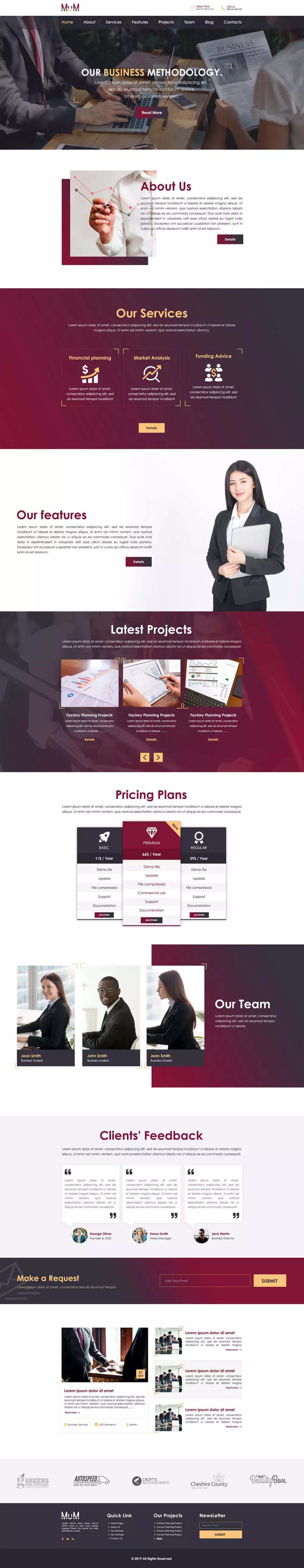 تصميم layouts احترافية (موقع/ تطبيق/ لوحة تحكم)