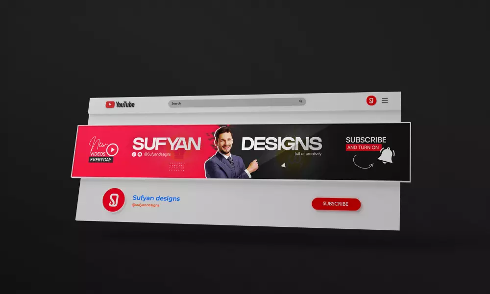تصميم غلاف اليوتيوب بشكل مميز | Youtube cover