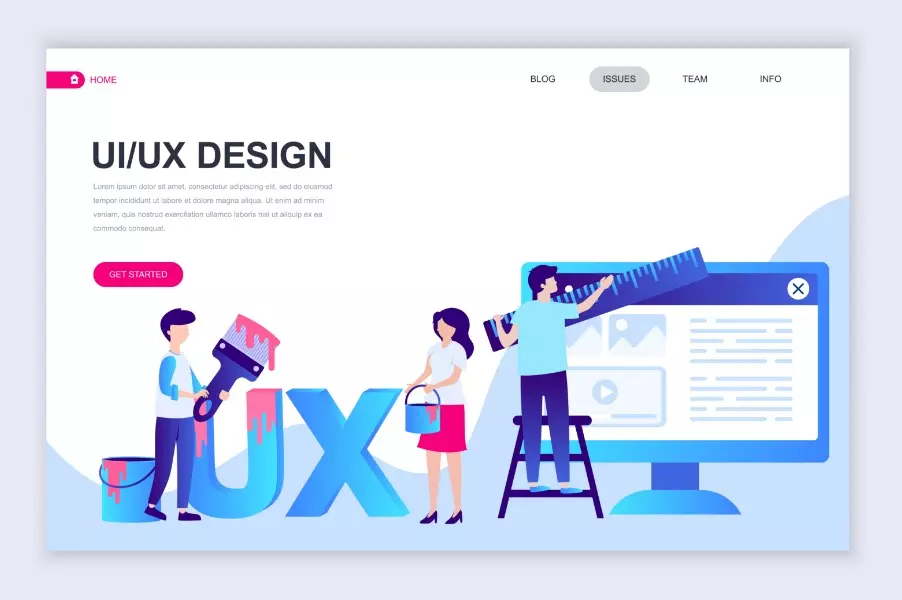 تصميم واجهة وتجربة المستخدم لصفحات الويب UXUI Design