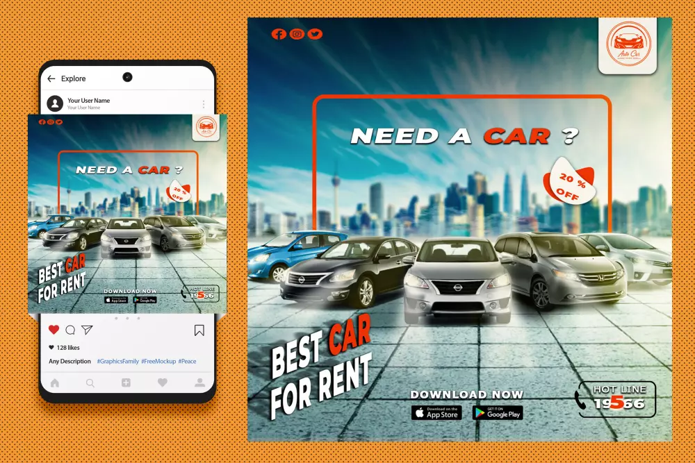 اصمم لك تصميمات سوشيال ميديا احترافية