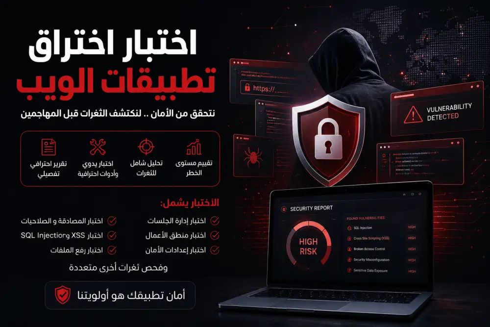سأقوم بعمل اختبار اختراق احترافي لتطبيق الويب الخاص بك