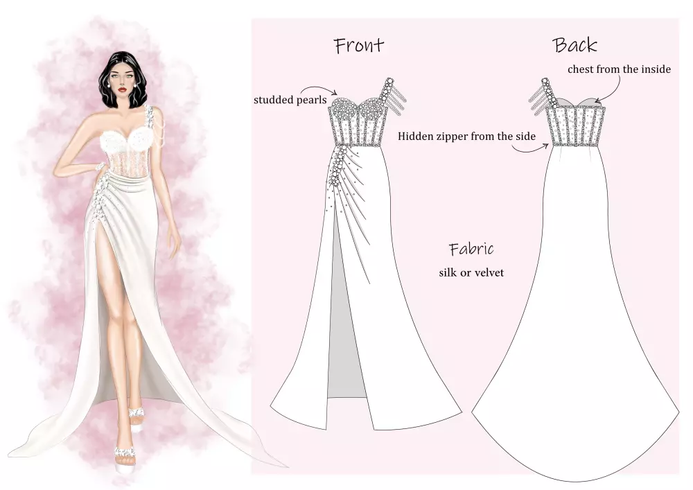 تصميم فساتين ابتداء من 200$