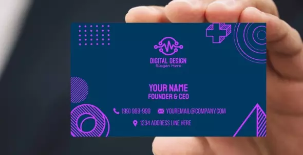 تصميم بطاقة اعمال احترافية وبدقة عالية