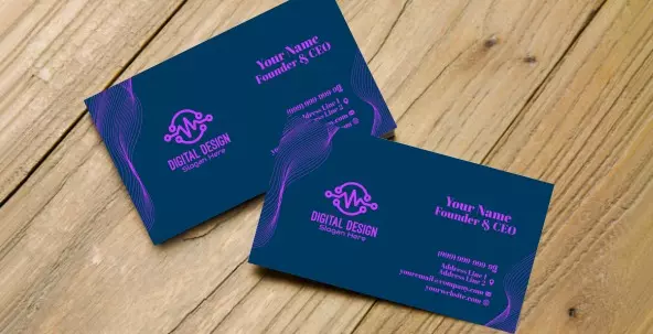 تصميم بطاقة اعمال احترافية وبدقة عالية