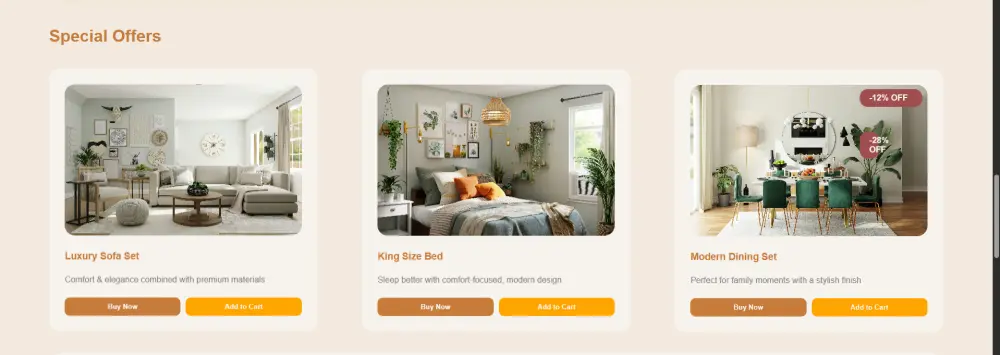 تصميم صفحة ويب ثابتة بـ HTML و CSS — تصميم بسيط وأنيق